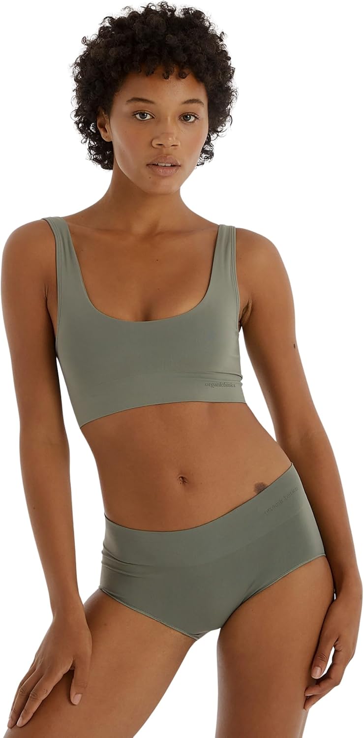 Organic Basics Women’s Smooth Scoop Neck Seamless Bralette