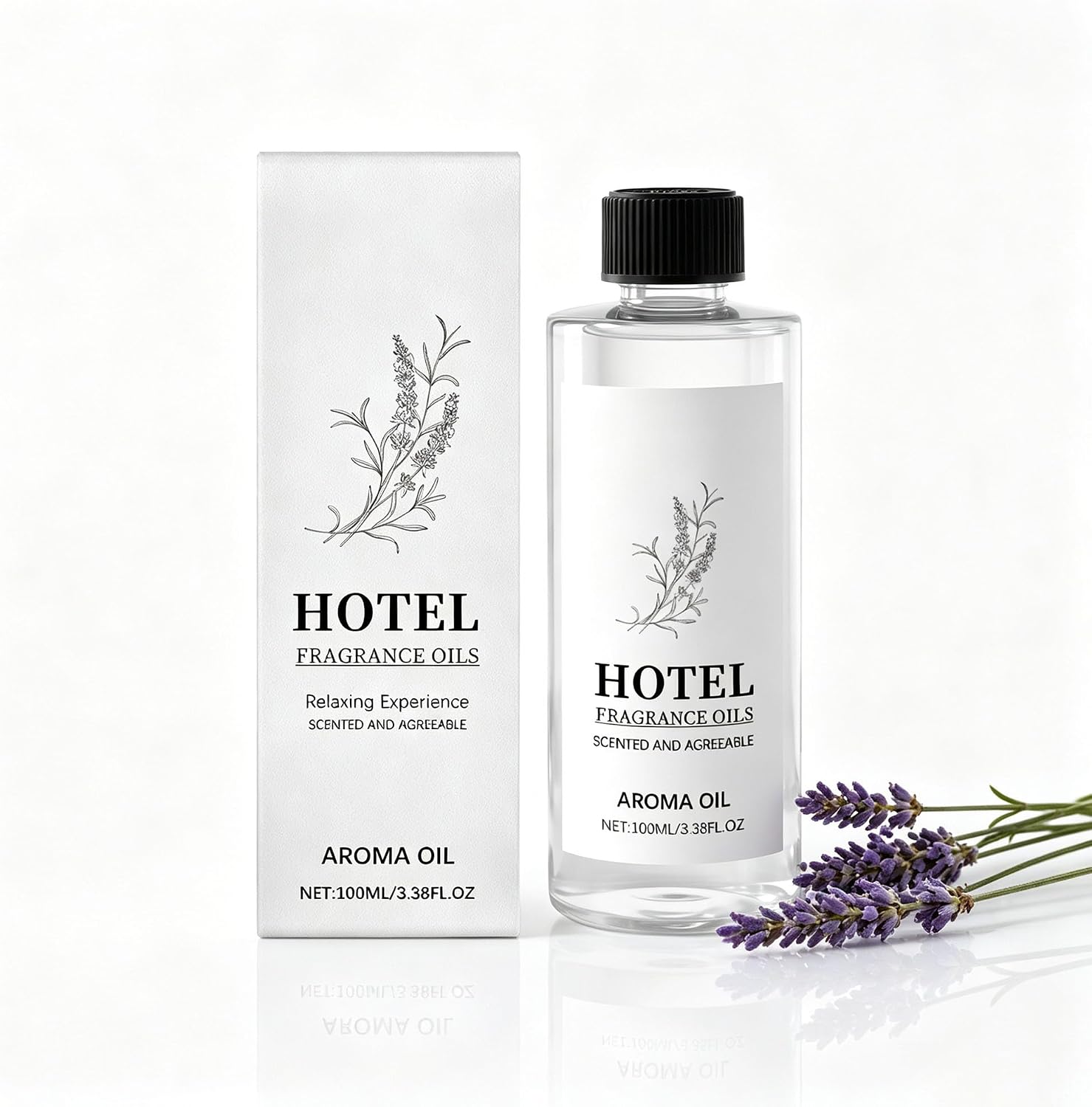 Lavender Essential Oil 3.38 Fl Oz, Pure Lavender Oil for Diffuser, Humidifier, Aromatherapy, Massage, Skin, Hair, Candle & Soap Making, Essential Oil Lavender, Therapeutic Grade Lavender Oil