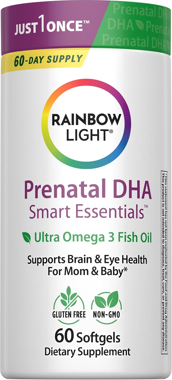 Rainbow Light Prenatal DHA Vitamins for Women | 60 Softgels