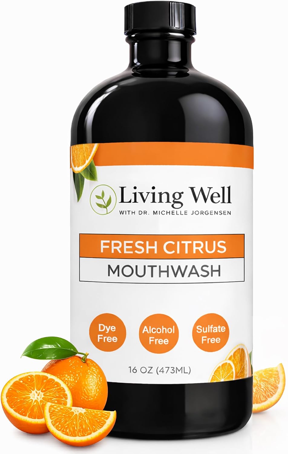 Living Well with Dr. Michelle Remineralizing Mouthwash, Fresh Citrus