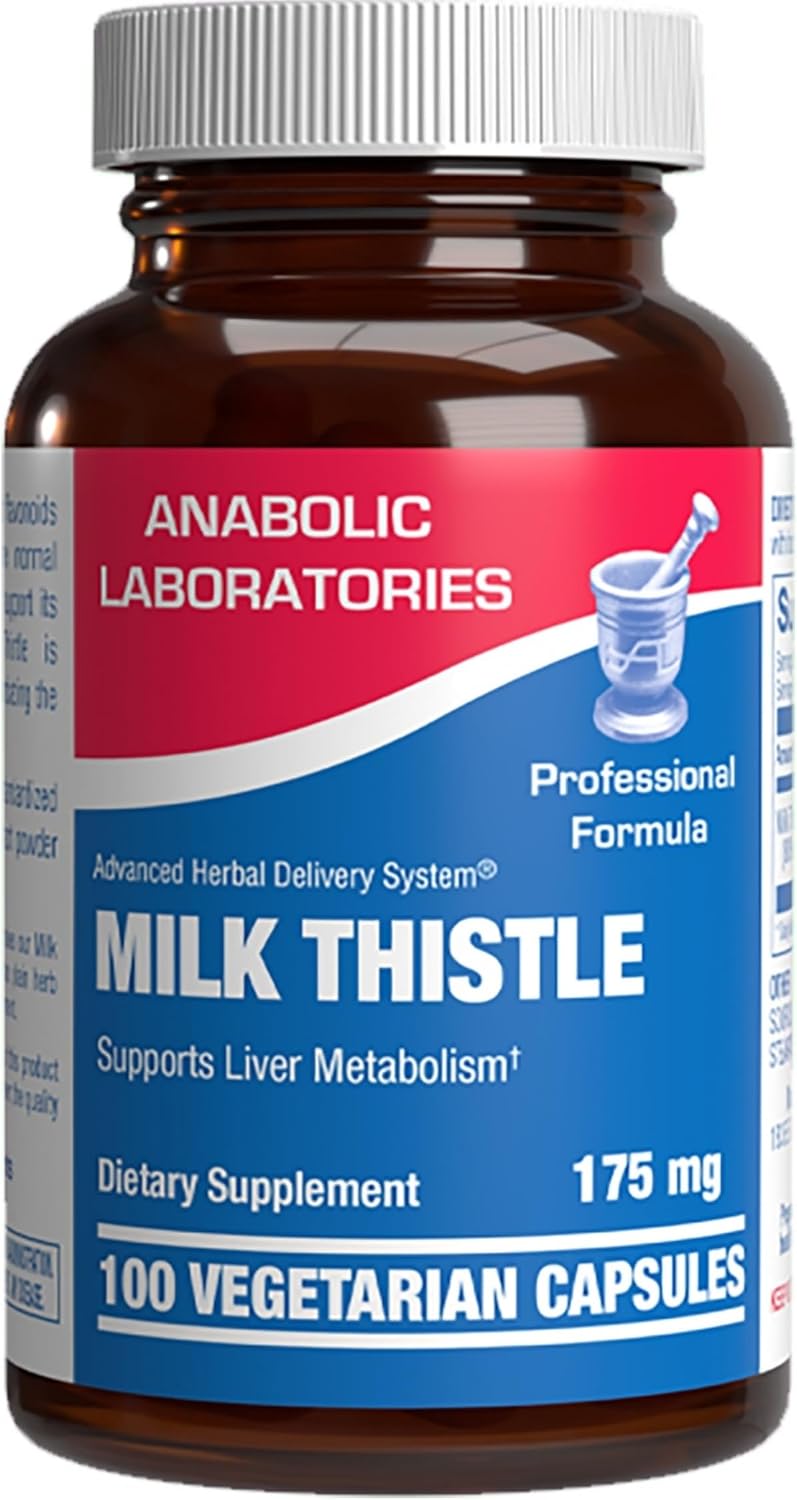 Silymarin Milk Thistle Extract Capsules – Clinical Milk Thistle Liver Supplements for Women & Men with Standardized 80% Silymarin for Liver Cleanse Detox Support – Vegan Made in the USA – 100 Servings