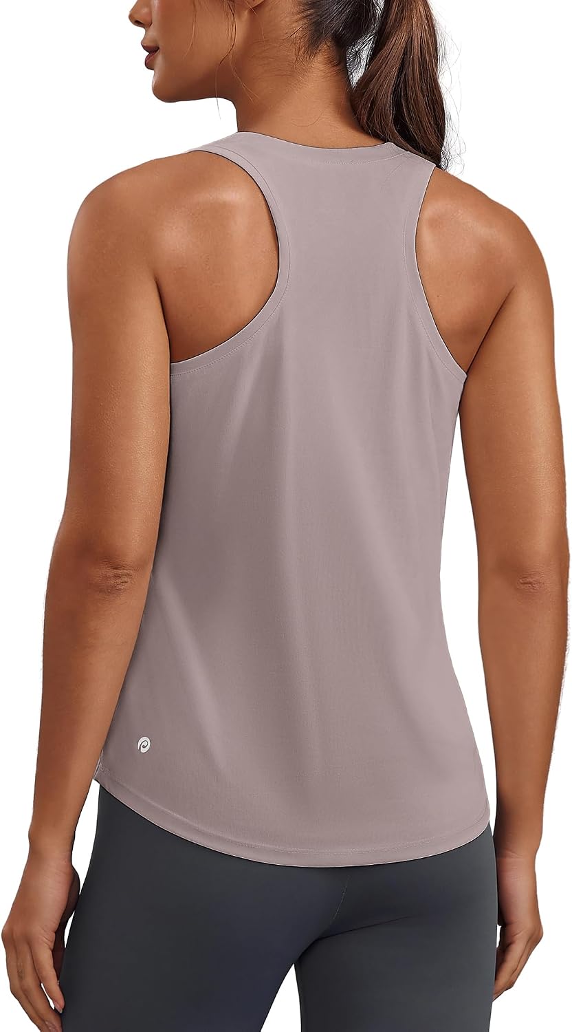 PINSPARK Soft Racerback Tank Tops for Women UPF 50+ Quick Dry Workout Tops