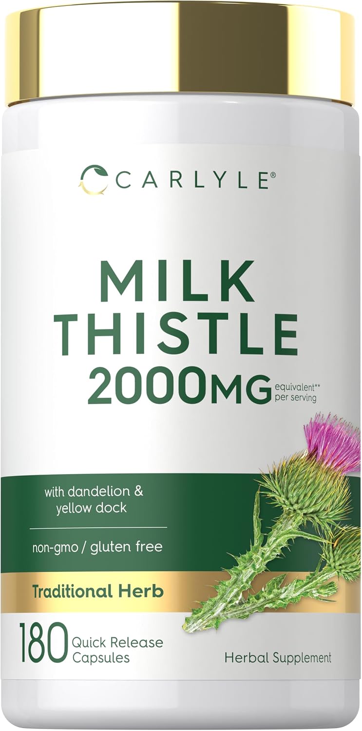 Carlyle Milk Thistle | 180 Capsules | with Dandelion & Yellow Dock