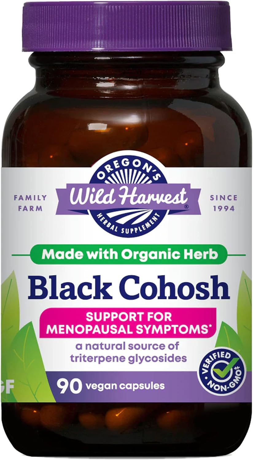 Oregon’s Wild Harvest Black Cohosh Organic Herbal Supplement, 90 Count