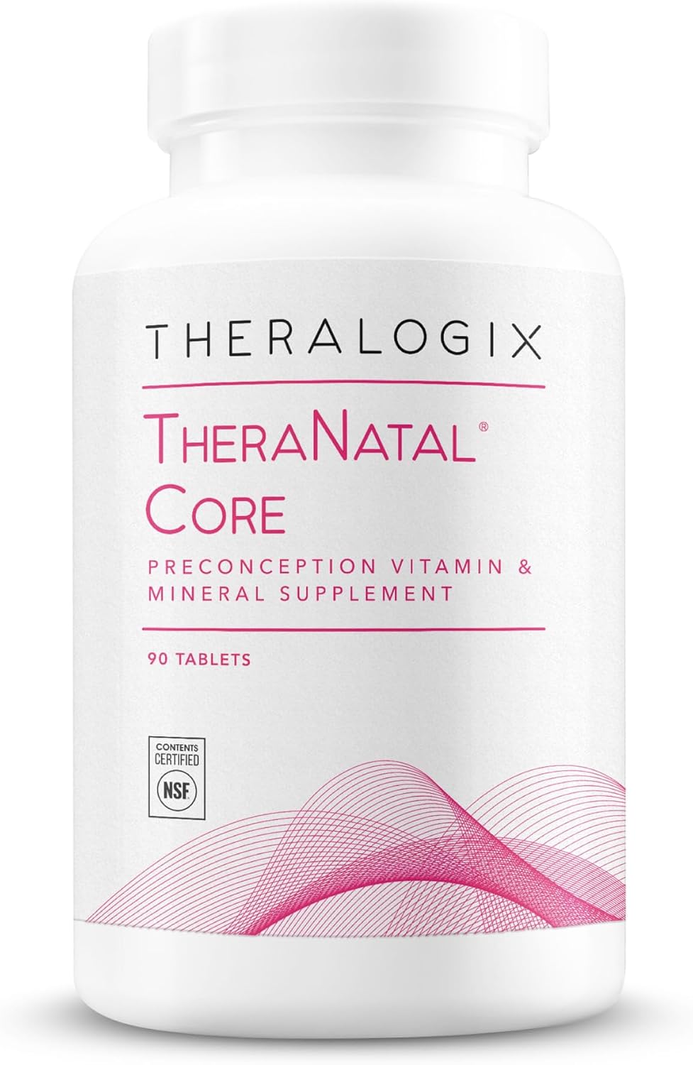 Theralogix TheraNatal Core – Preconception Fertility Vitamin, NSF Certified | Helps prepare your body for a healthy pregnancy with fertility-focused nutrients, including folate, vitamin D3, and choline.