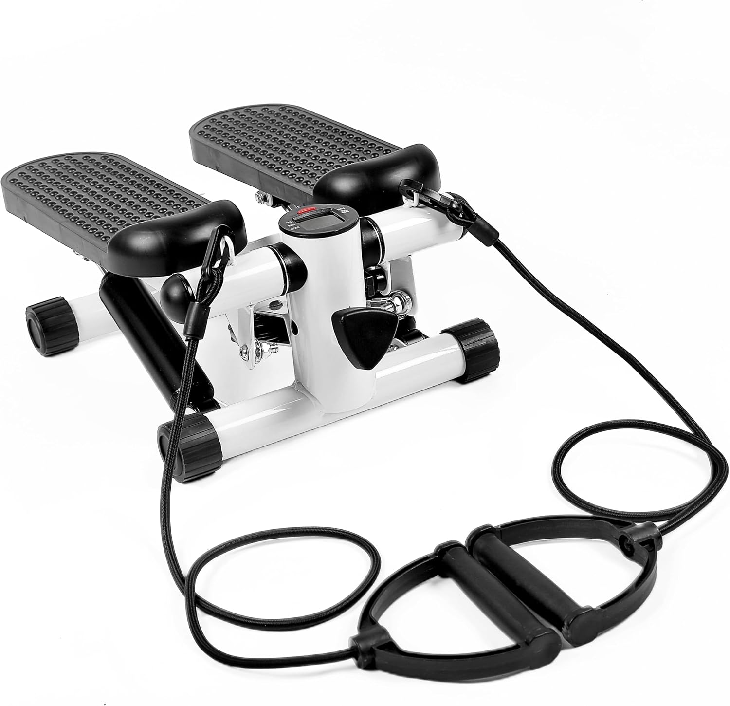 YSSOA Mini Stepper with Resistance Band, Stair Stepping Fitness Exercise Home Workout Equipment for Full Body Workout