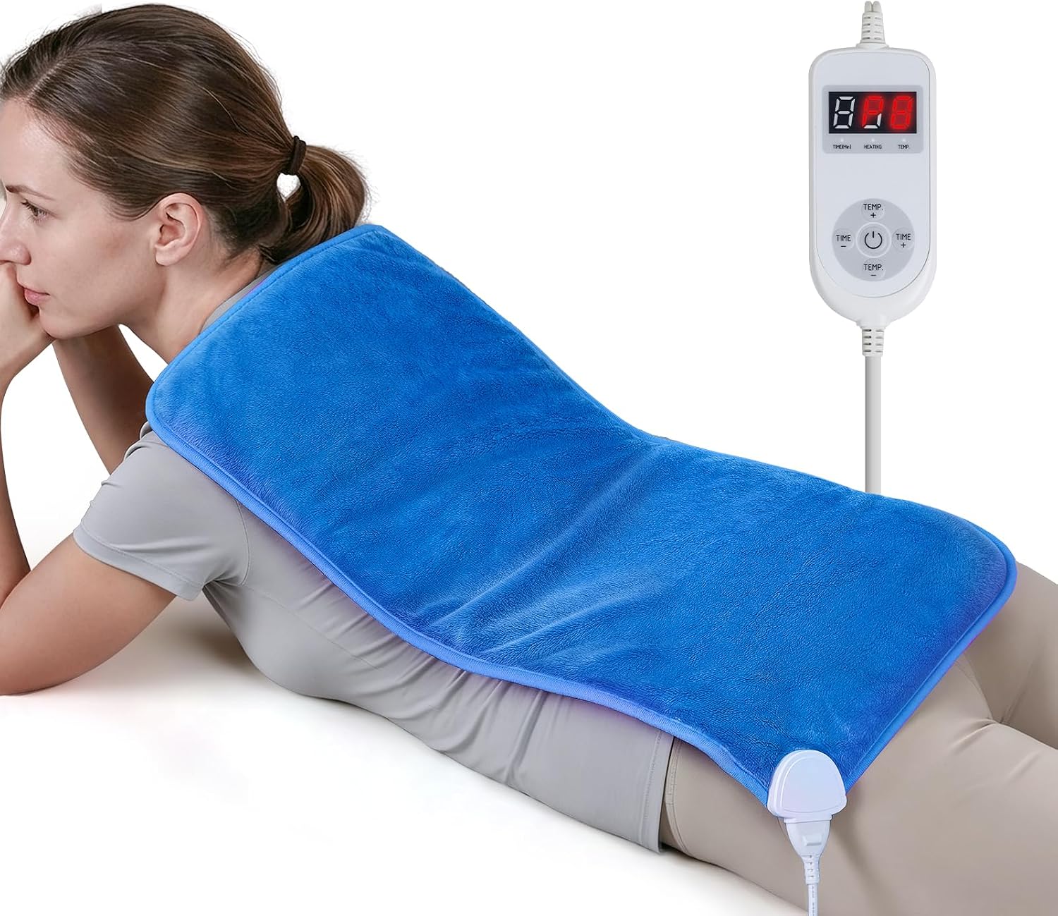 Extra Hot Heating Pad: Max 160℉ Deeply Relief for Back Pain & Cramp