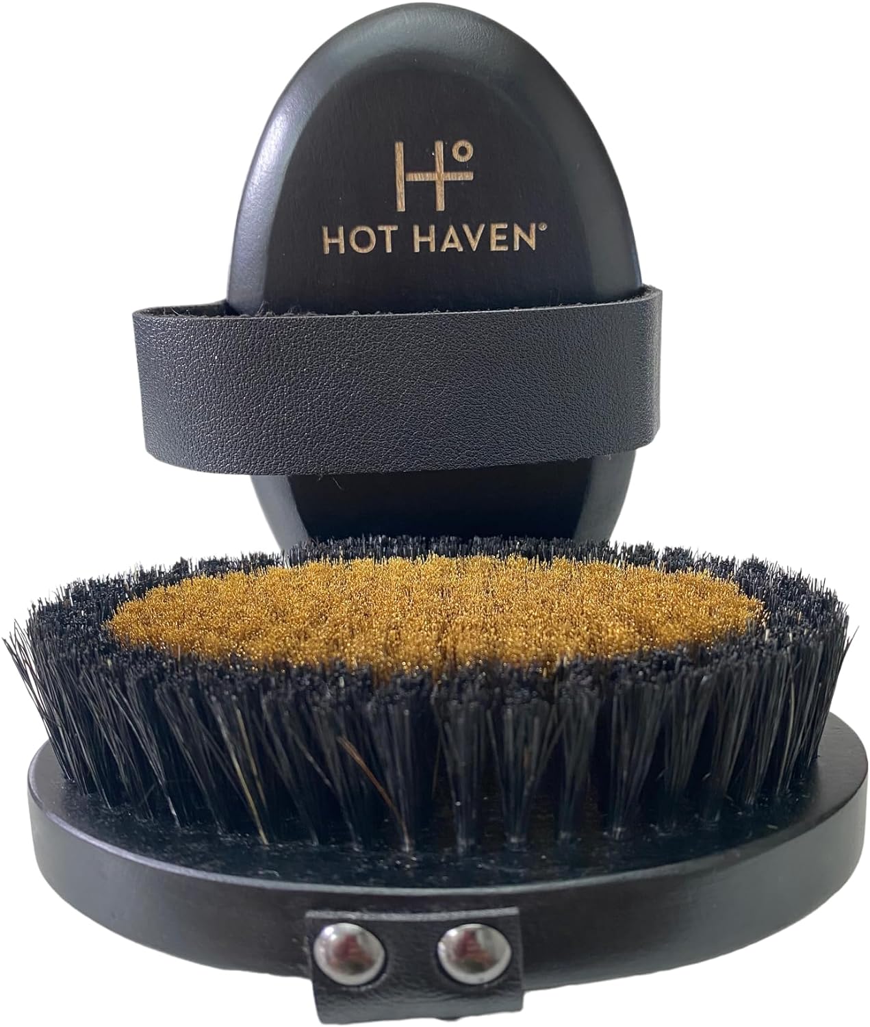 HOT HAVEN Ionic Copper Dry Brushing Body Brush for Lymphatic Drainage, Exfoliating Body Dry Brush for Radiant Skin, Dry Skin Brush for Cellulite, Blood Circulation Improvement, Reduce Stress
