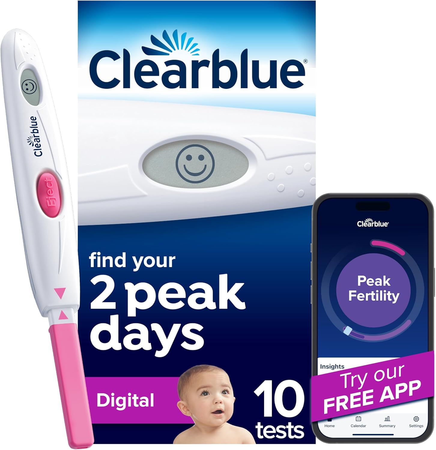 Clearblue Digital Ovulation Test, 10 Count
