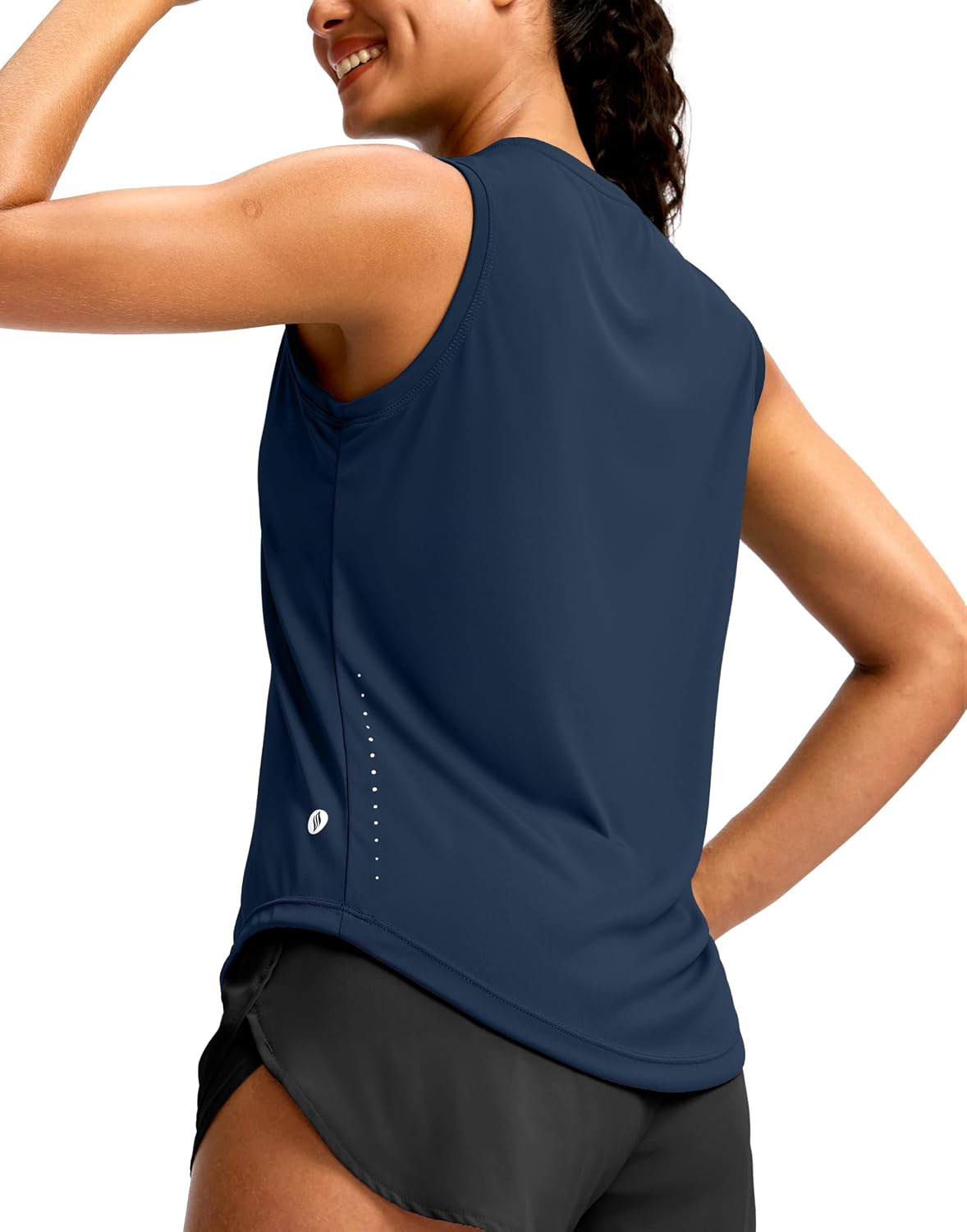SANTINY Workout Tank Tops Woman Athletic Running Yoga Shirts