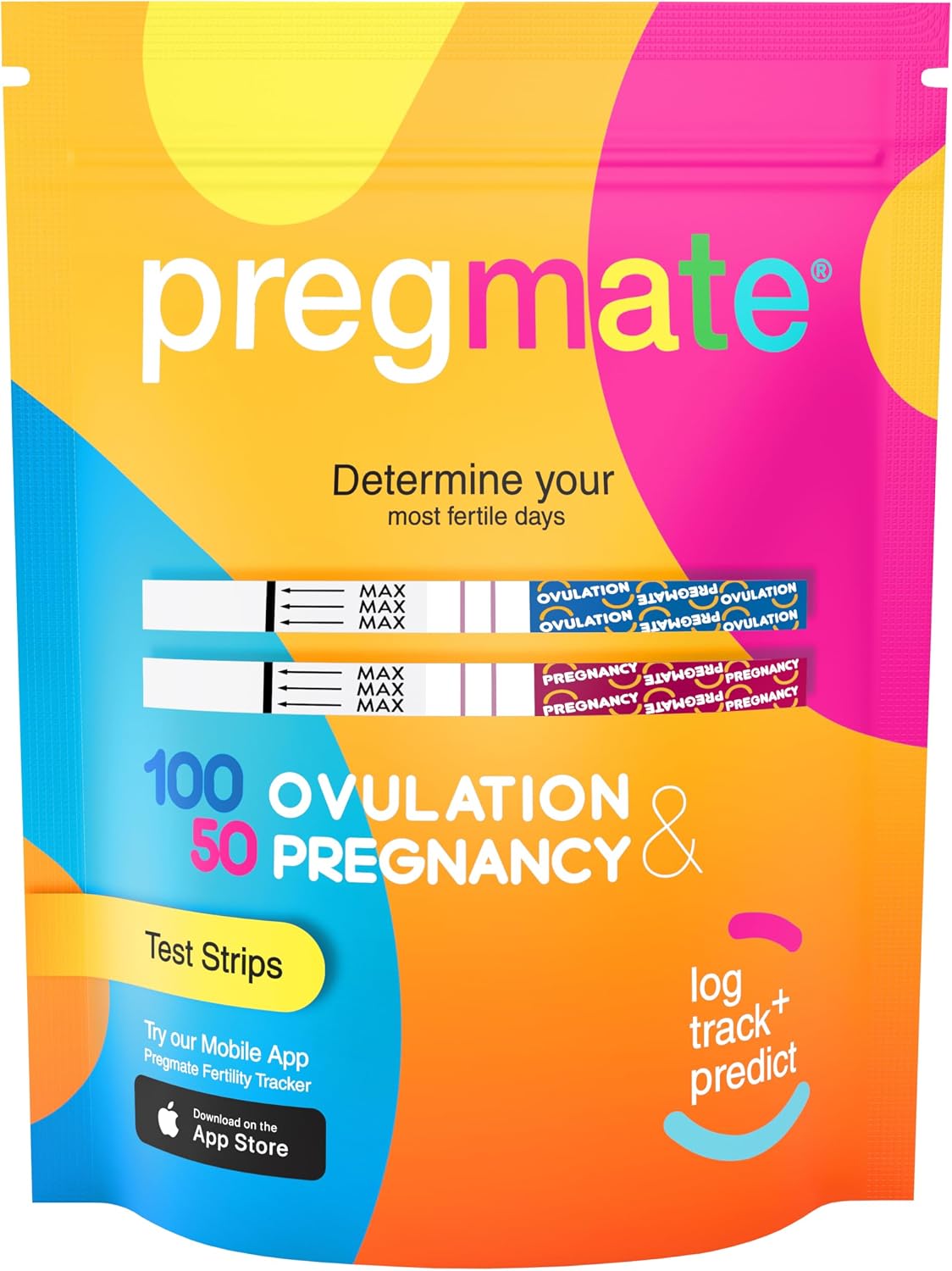 Pregmate 100 Ovulation and 50 Pregnancy Test Strips Predictor Kit