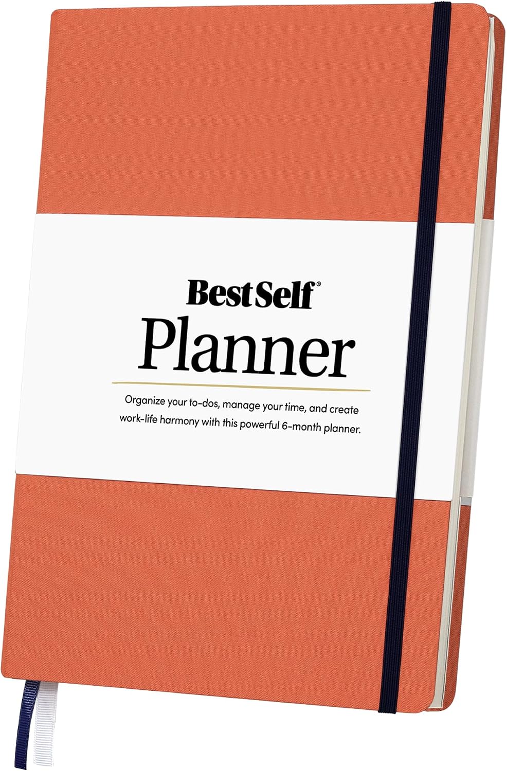 BestSelf Planner – Undated 6-Month Goal & Daily Planner (Coral)