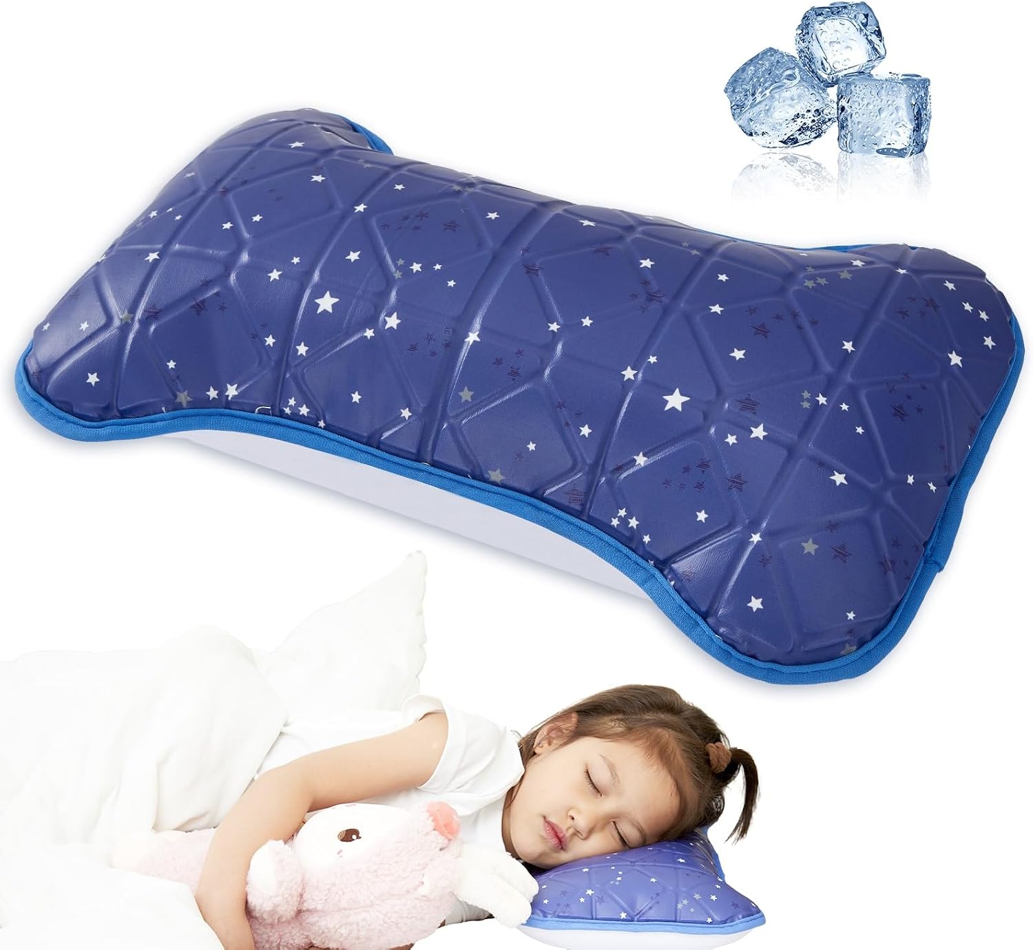 Small Cooling Gel Pillow, Kids Pillow 15″ x 7″, Cool Pillows for Hot Sleepers, Nap Pillows, Lumbar Pillow, Summer Cooling Accessories, Summer Gifts for Girls Boys, Small Size