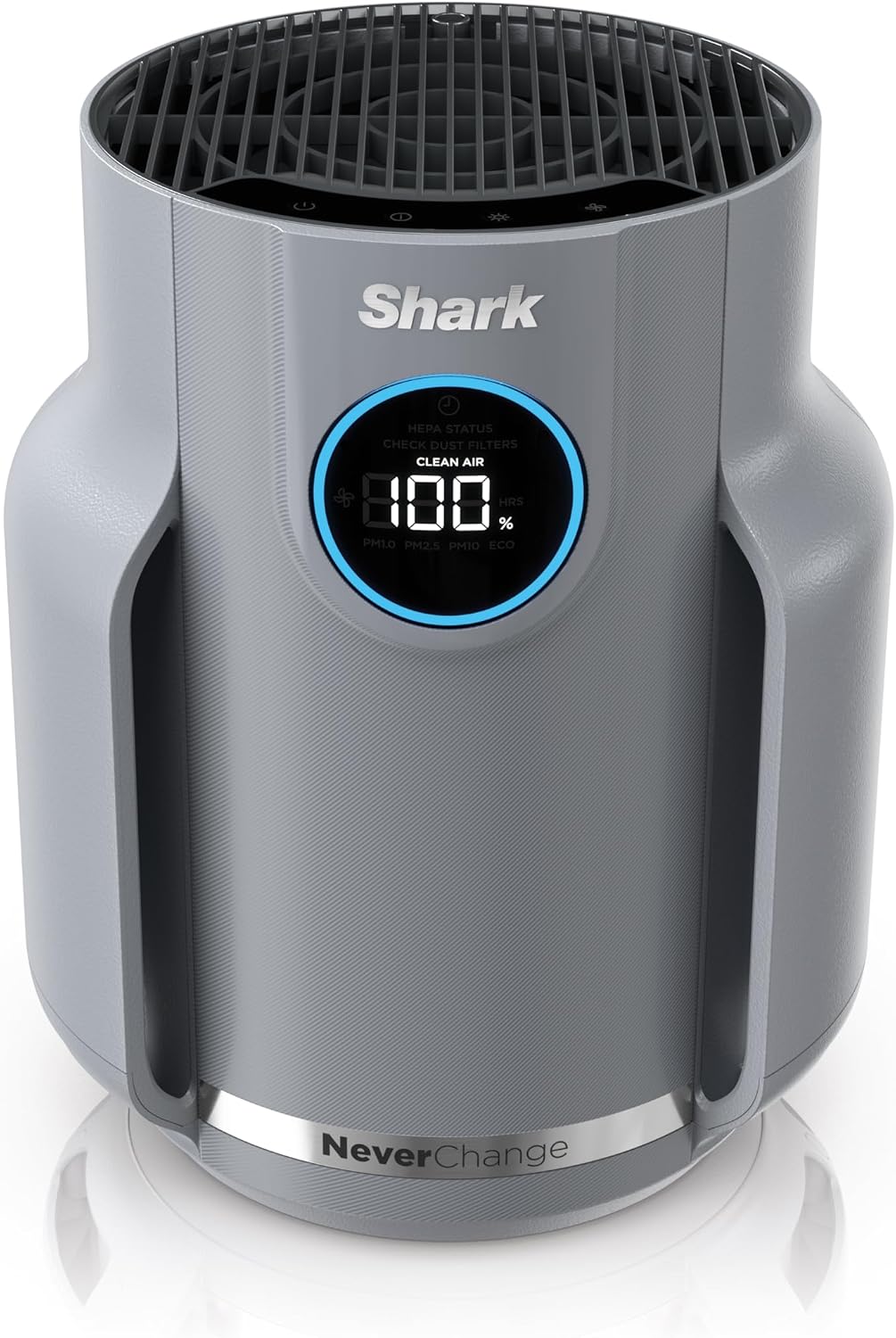 Shark NeverChange Compact Pro Air Purifier, HP071BRN, Winter Fog | For Bedroom, Nursery, Home Office, Dorm, HEPA-Exceeding Filter, Captures Pollutants, Pet Dander, Dust, Odor, Smoke, and More