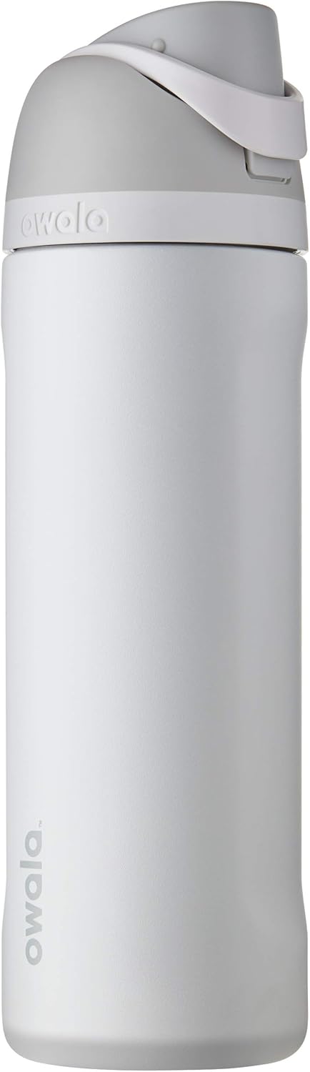 Owala FreeSip Stainless Steel Water Bottle 24 oz Shy Marshmallow