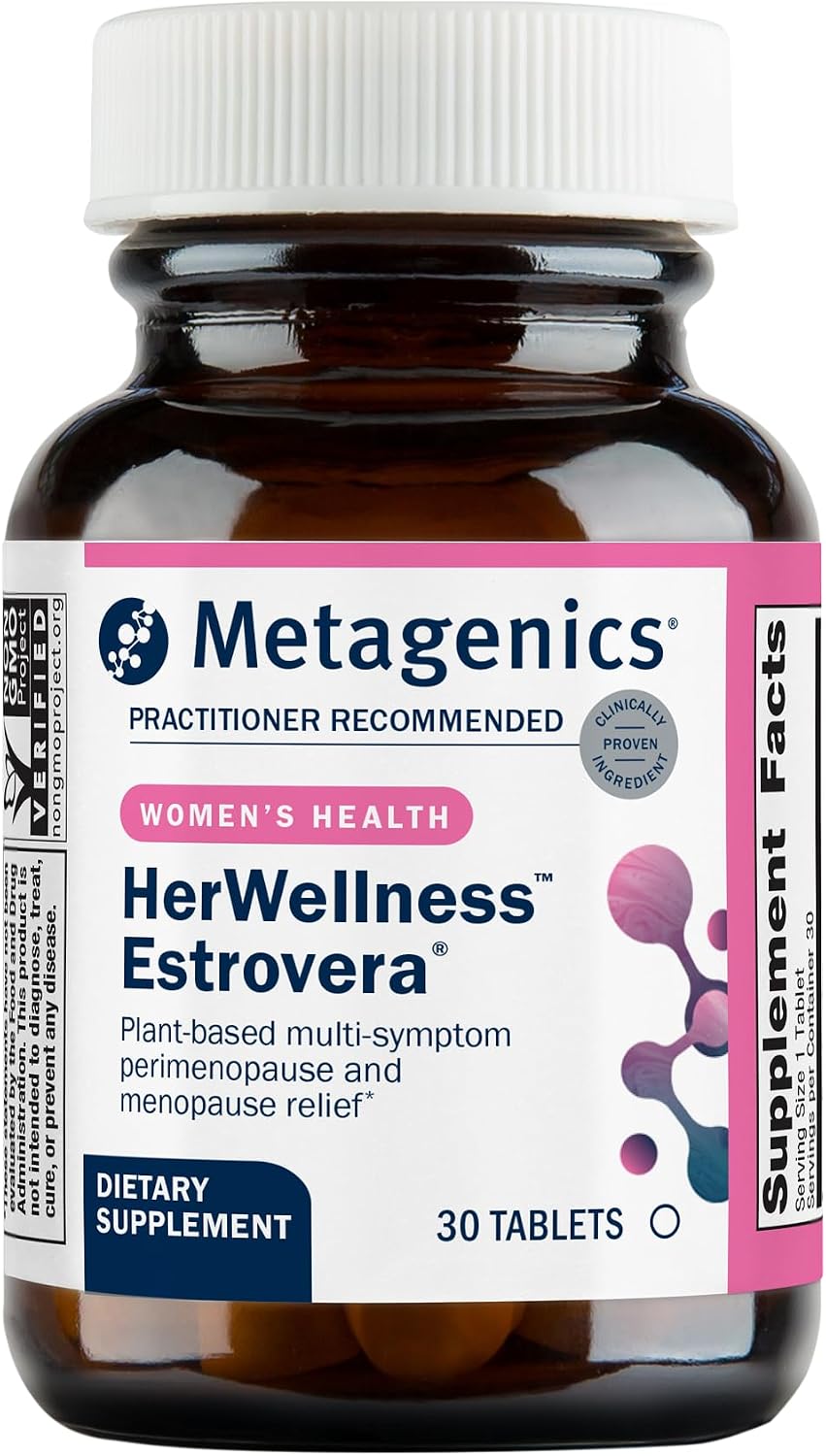 Metagenics Estrovera, Menopausal Comfort Support, 30 Tablets