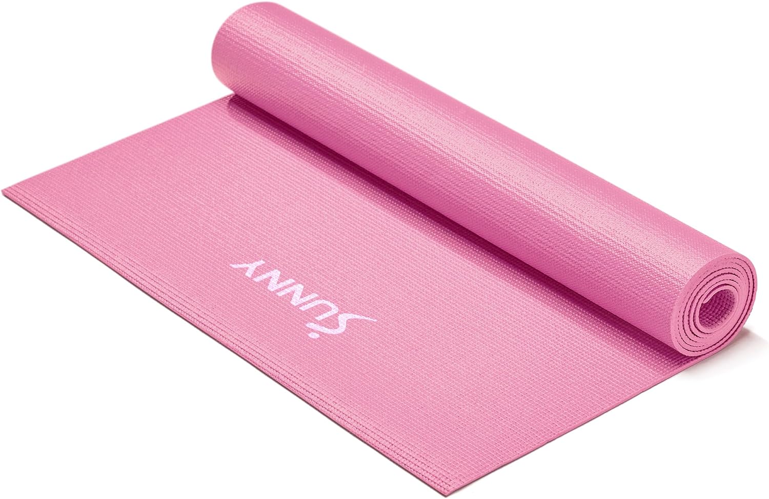 Sunny Health & Fitness Exercise Yoga Mats – Non-Slip Support for Home & Gym | Supportive Comfort, Non-Slip, Durable & Portable, Yoga, Pilates, Meditation, Stretching, Floor Workouts, Multi-Size