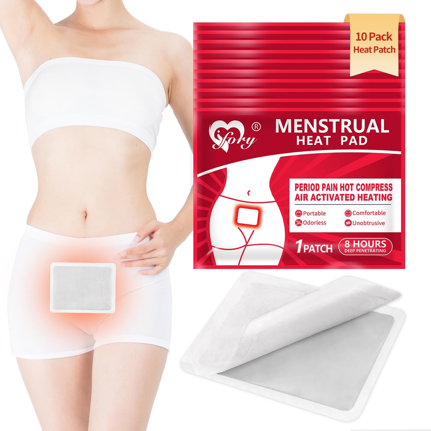 Heating Patches for Period Cramps, Menstrual Heat Therapy Patches