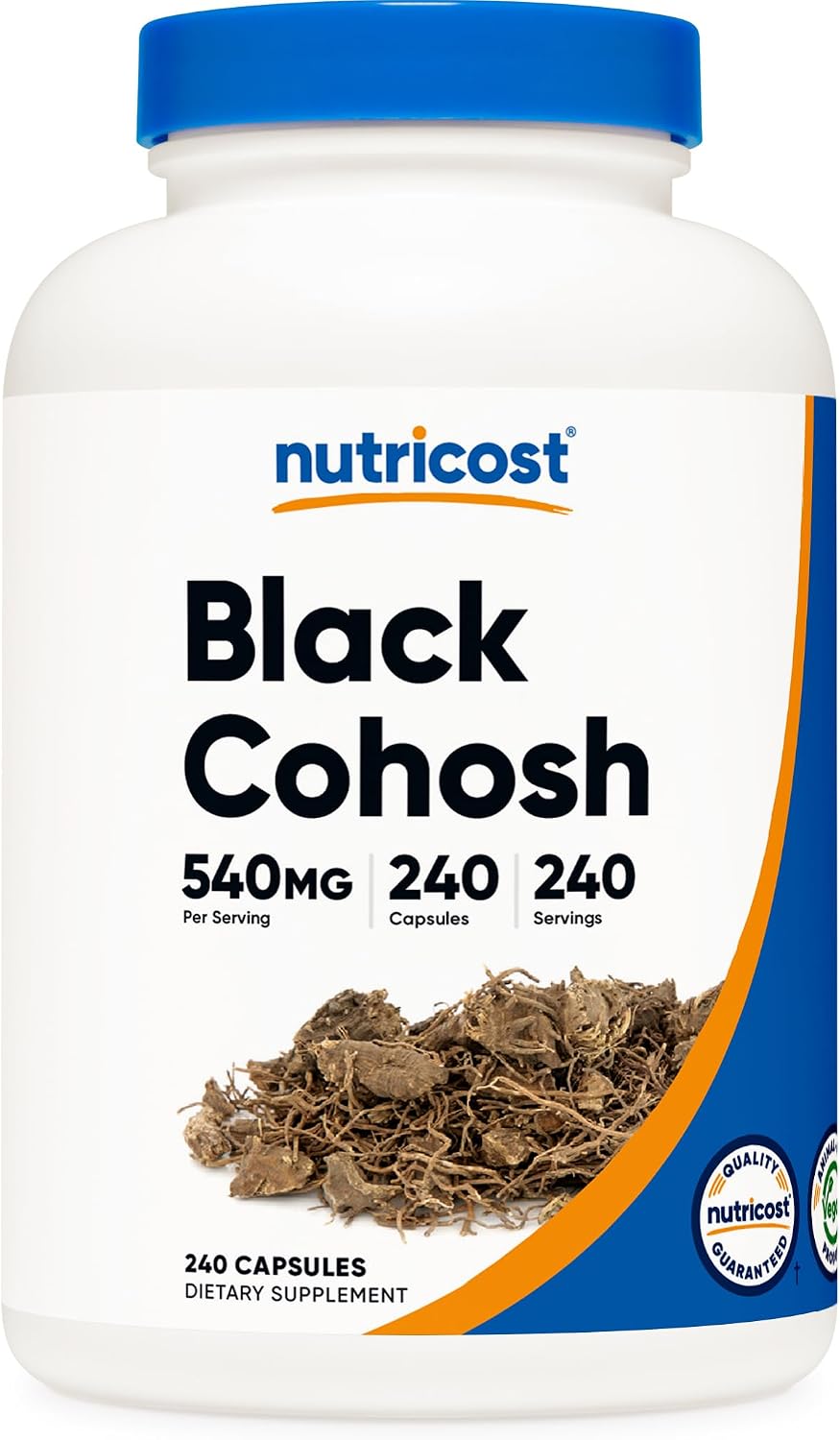 Nutricost Black Cohosh Capsules (540mg) 240 Capsules, GMO-Free, Vegan