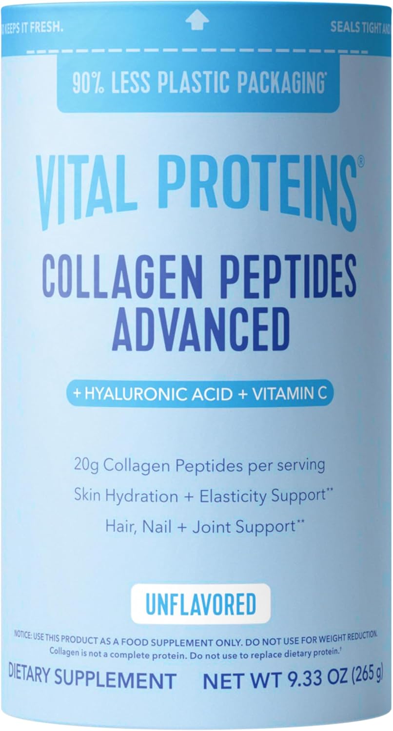 Vital Proteins Collagen Peptides Powder Advanced, Unflavored, 9.33oz