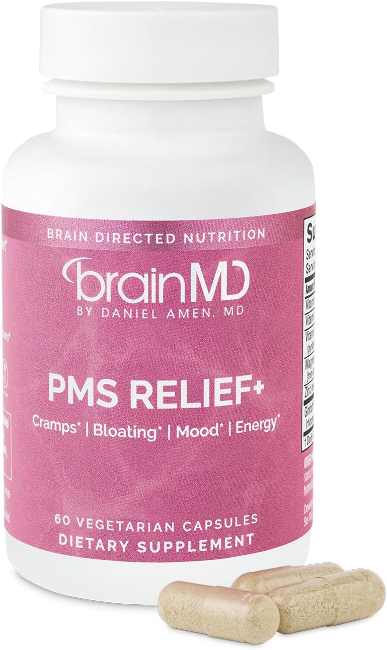 BrainMD Hormone Balance Supplement, 60 Capsules | Dietary formula in easy-to-swallow servings for monthly wellness, daily use, and women’s routine nutritional support.