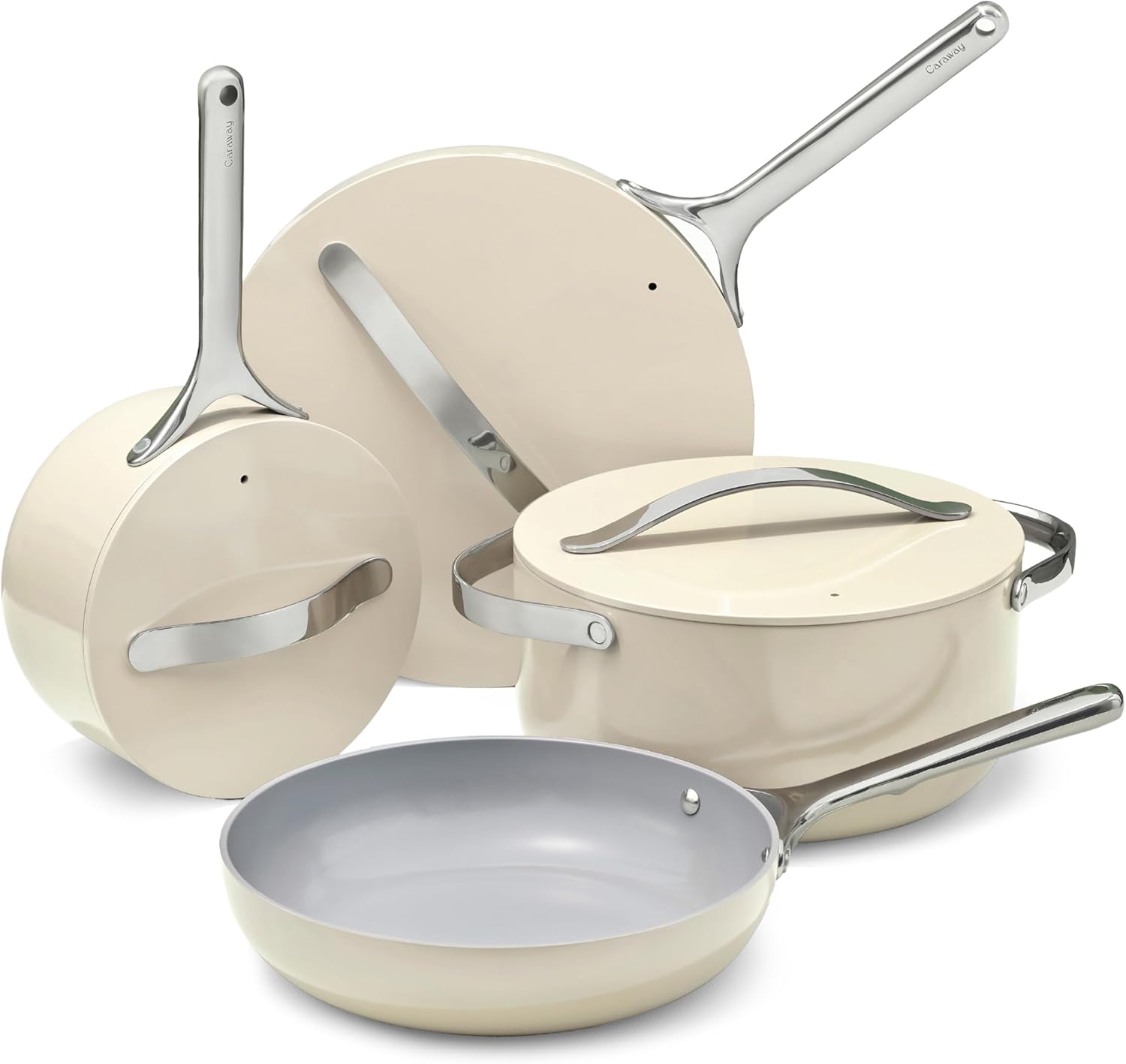 Caraway 12-Piece Non-Stick Ceramic Cookware Set