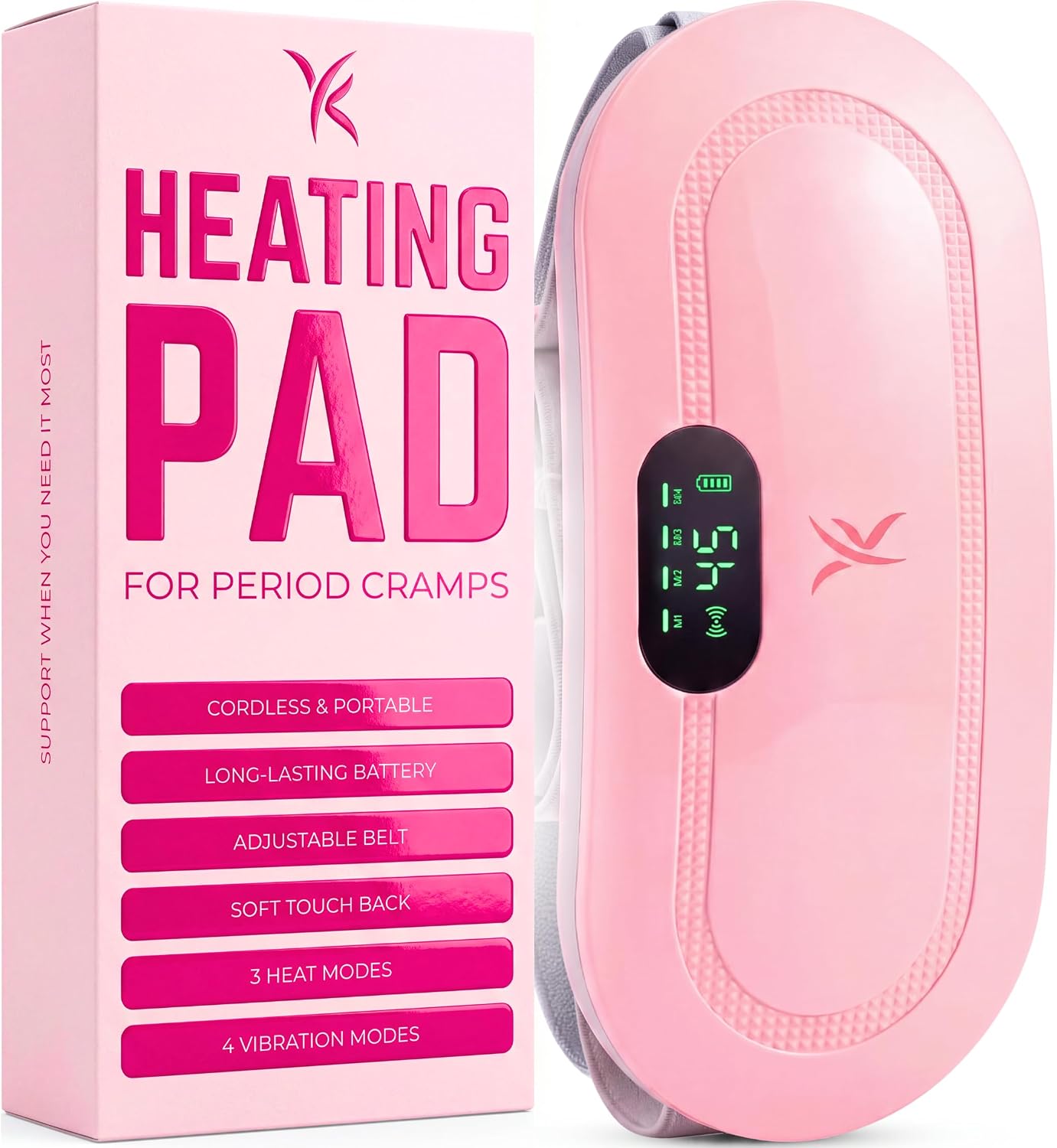 Heating Pad for Period Cramps – FSA&HSA Eligible Electric Menstrual Massage