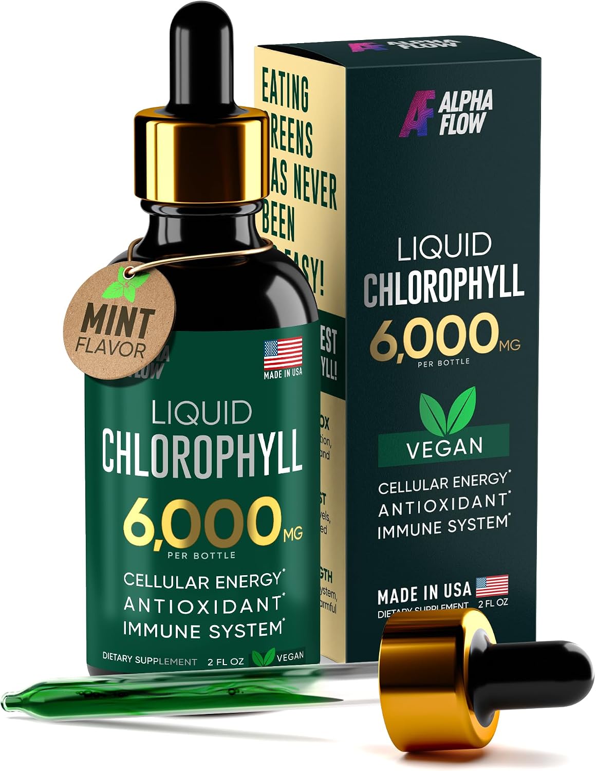 Alpha Flow Chlorophyll Liquid Drops