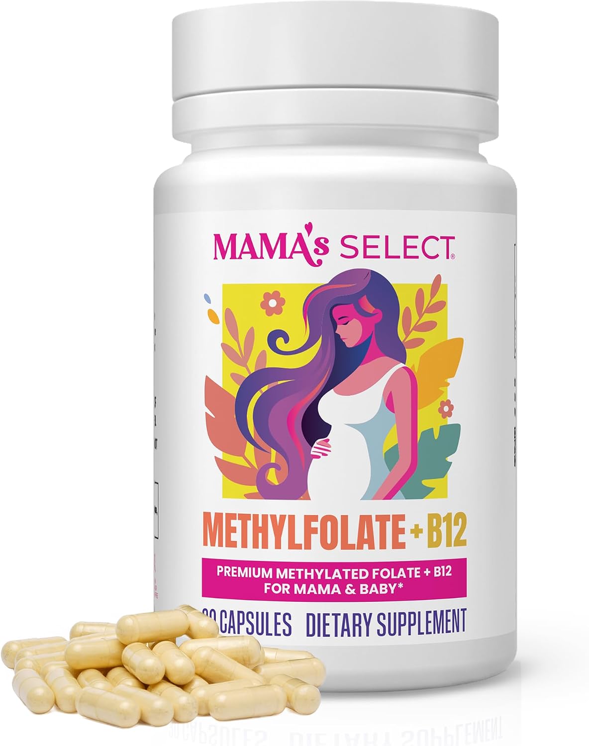 Methylated B12 + Methylfolate – Prenatal Folate for Pregnancy & Nursing
