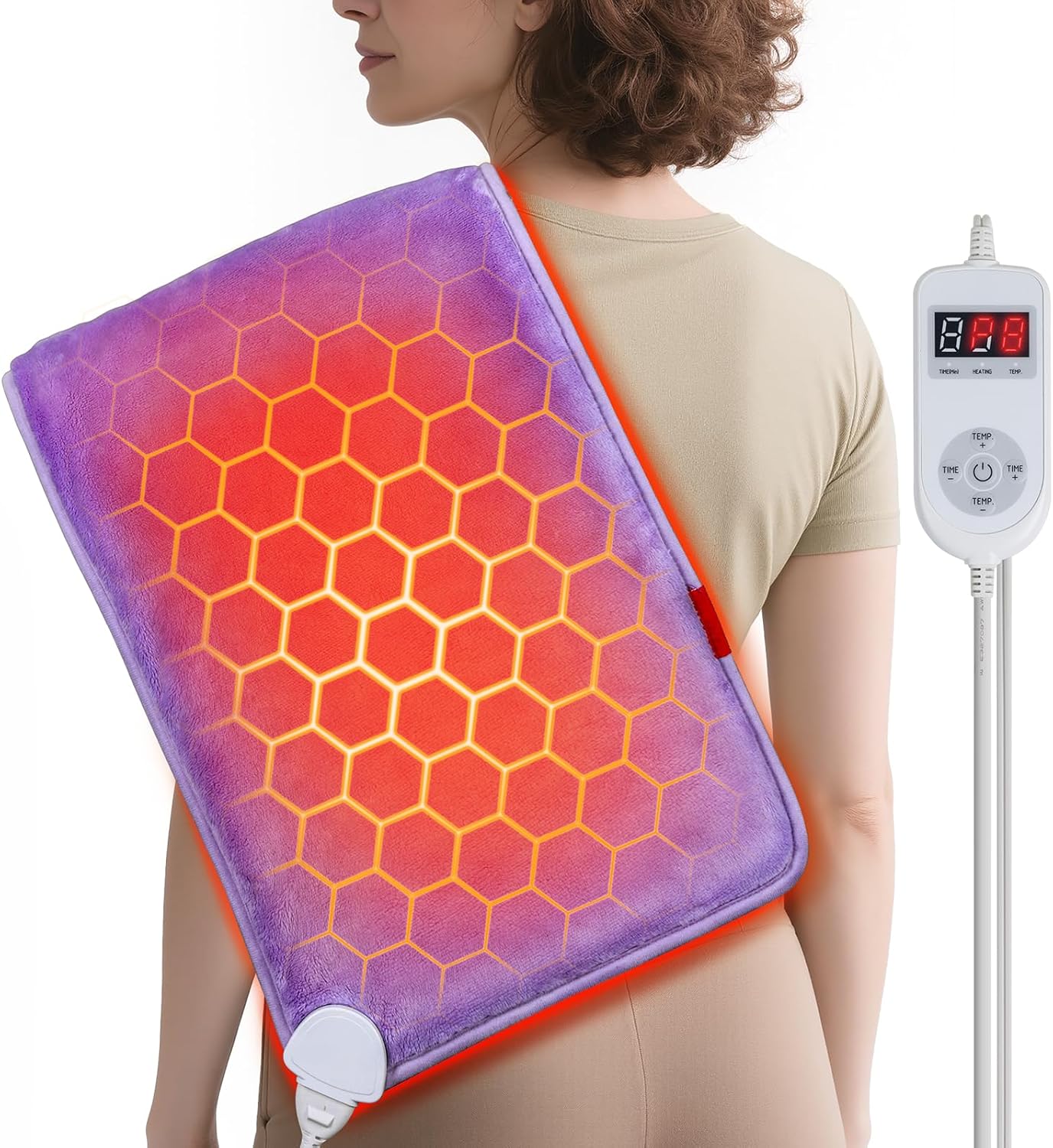 Infrared Hot Heating Pad: Deep Tissue Heat for Back Neck Shoulder