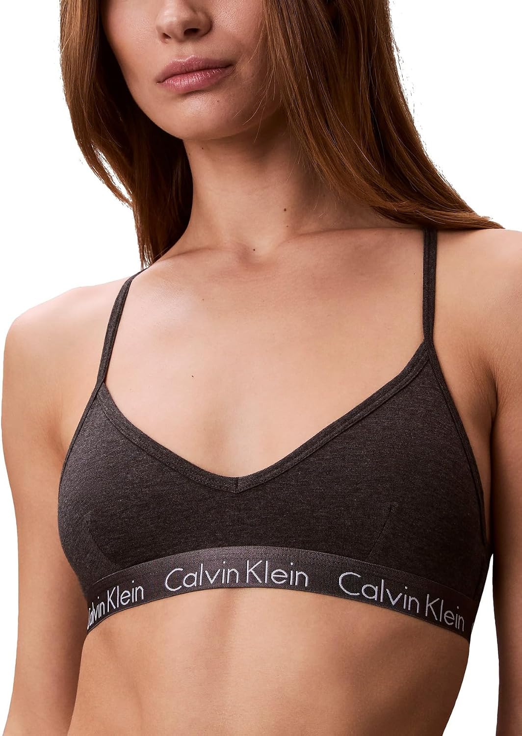 Calvin Klein Women’s Motive Cotton Lightly Lined Bralette Bra