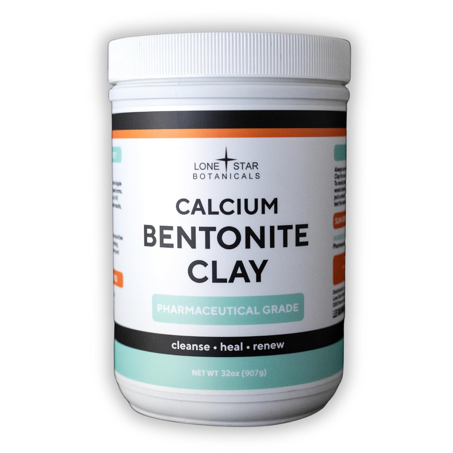 Calcium Bentonite Clay Healing Powder – Pure Pharmaceutical – Face, Body & Hair Detox Mask, Natural Mud Masks, Deep Pore Cleansing for Health & Beauty