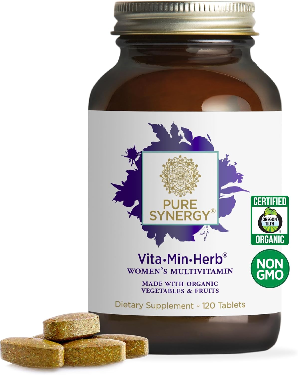 PURE SYNERGY Vita·Min·Herb for Women Multivitamin (120 Tablets)