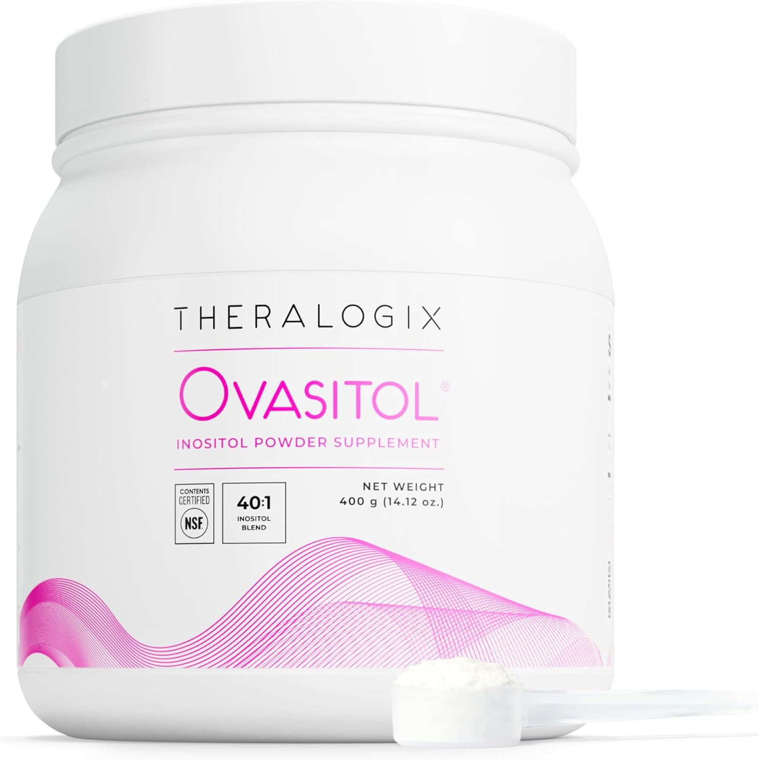 Theralogix Ovasitol Canister – Fertility & Hormone Health, NSF Certified | Promotes healthy blood sugar levels, hormone balance, & menstrual regularity with a 40:1 blend of myo- and d-chiro-inositol.