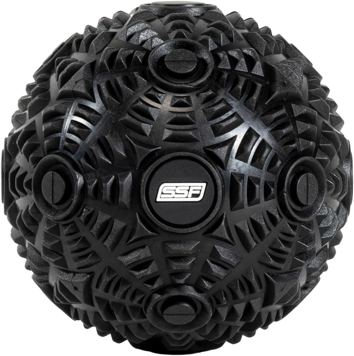 SERIOUS STEEL FITNESS Massage Ball – Deep Tissue Muscle Knot Release Tool – Back, Legs, Shoulders, and More (3″ Black Massage Ball)