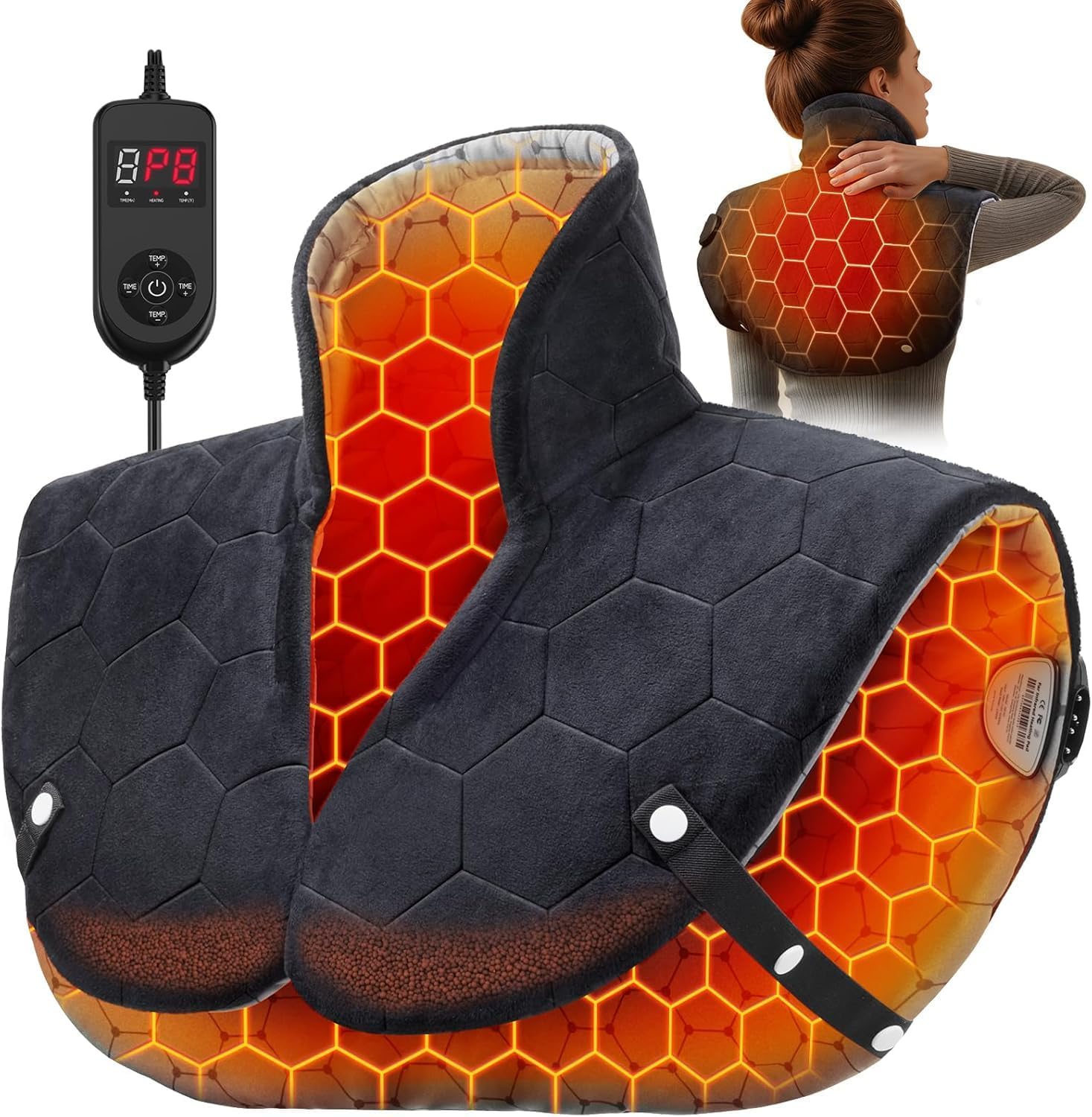 Fast-Heating Far Infrared Heating Pad for Neck and Shoulders