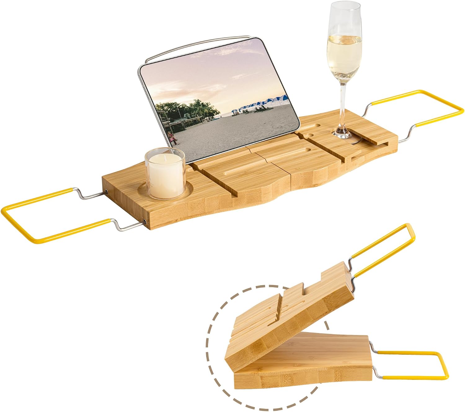 Dreamland Bamboo Bathtub Tray Caddy