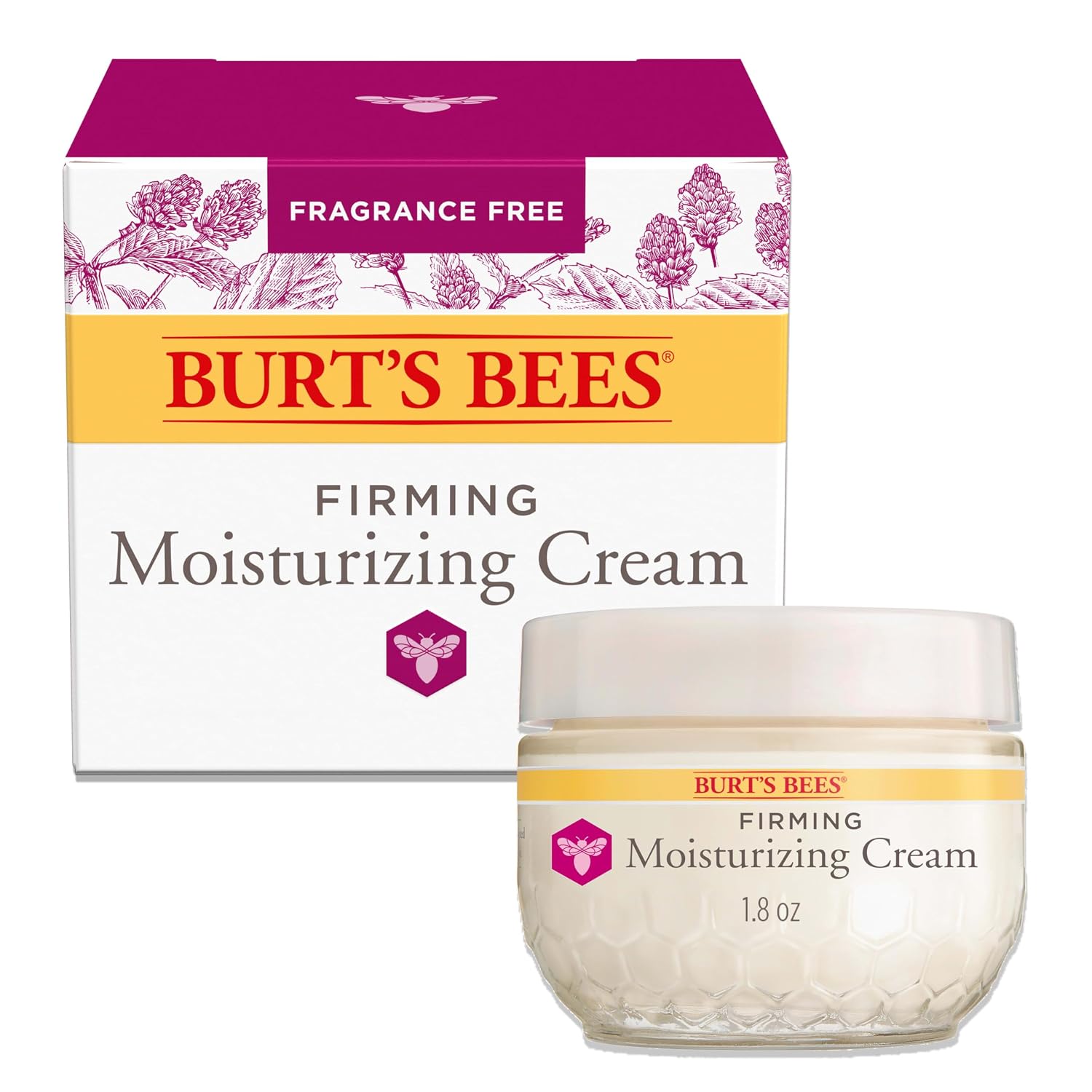 Burt’s Bees Face Moisturizer, Firming Face Cream, 1.8 oz. | Anti-Aging Retinol Alternative, Reduces Fine Lines and Wrinkles, Moisturizing 100 Percent Natural Origin Skin Care