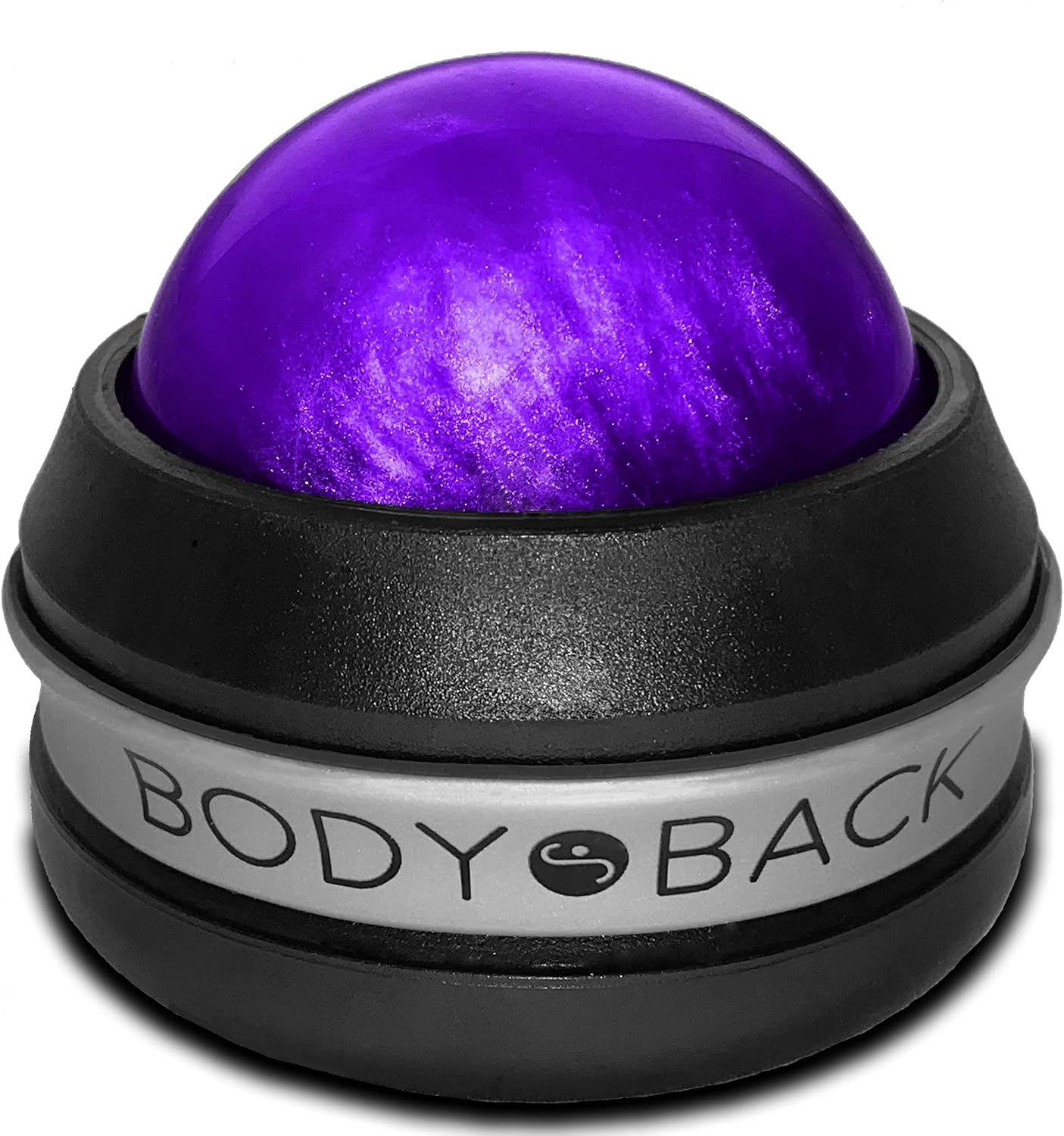 Body Back Massage Roller Ball – Body & Neck Massager for Muscle Recovery | FSA Eligible 360° Rolling Ball Massager For Sore Muscles, Handheld Massage Roller Ball For Full Body Tension Relief, Purple