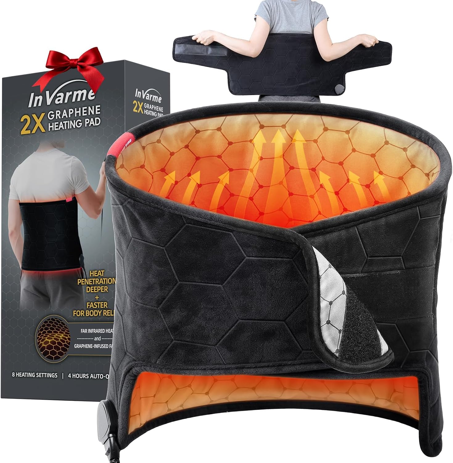 Extra-Hot Heating Pad for Back: Deep Relief Chronic Lower Back Pain