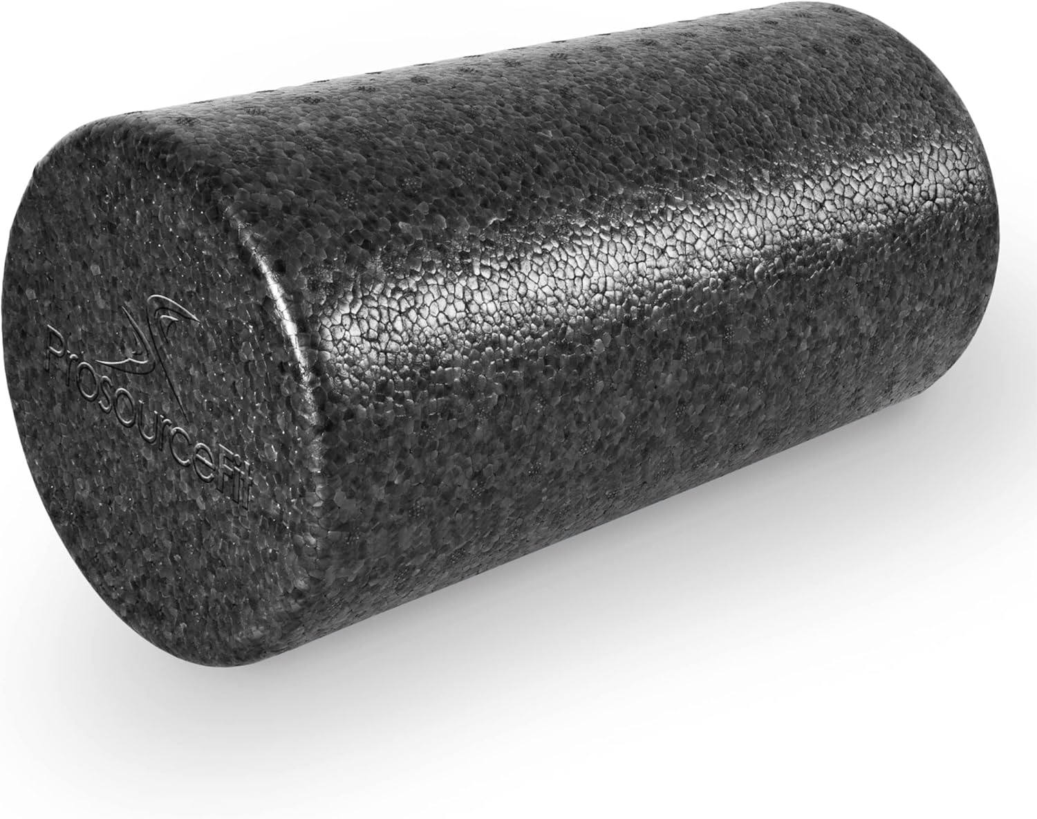 ProsourceFit High Density Foam Rollers 12 – inches long, Firm Full Body Athletic Massage Tool for Back Stretching, Yoga, Pilates, Post Workout Muscle Recuperation, Black