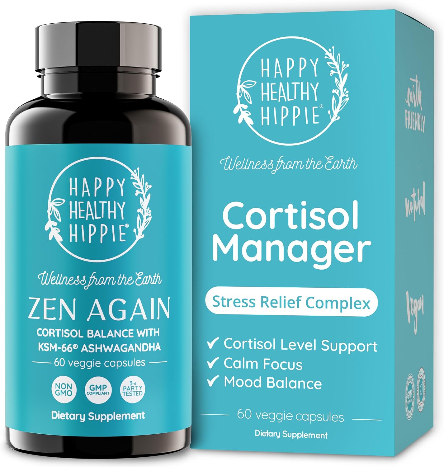 Zen Again Cortisol Supplements for Women – Stress Support Complex, 60 Ct