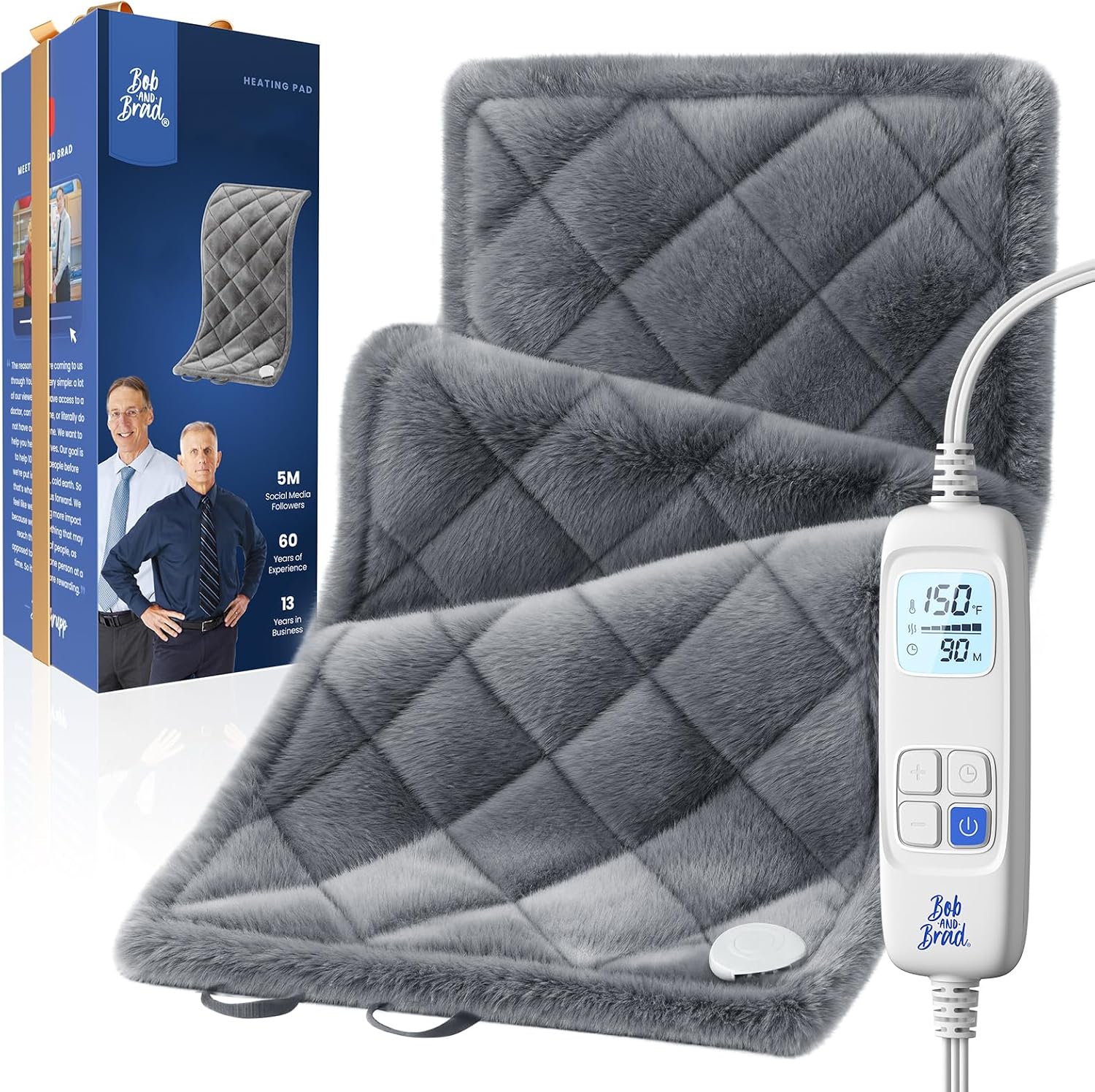 BOB AND BRAD TheraHeat Far Infrared Weighted Heating Pad for Back, Shoulder