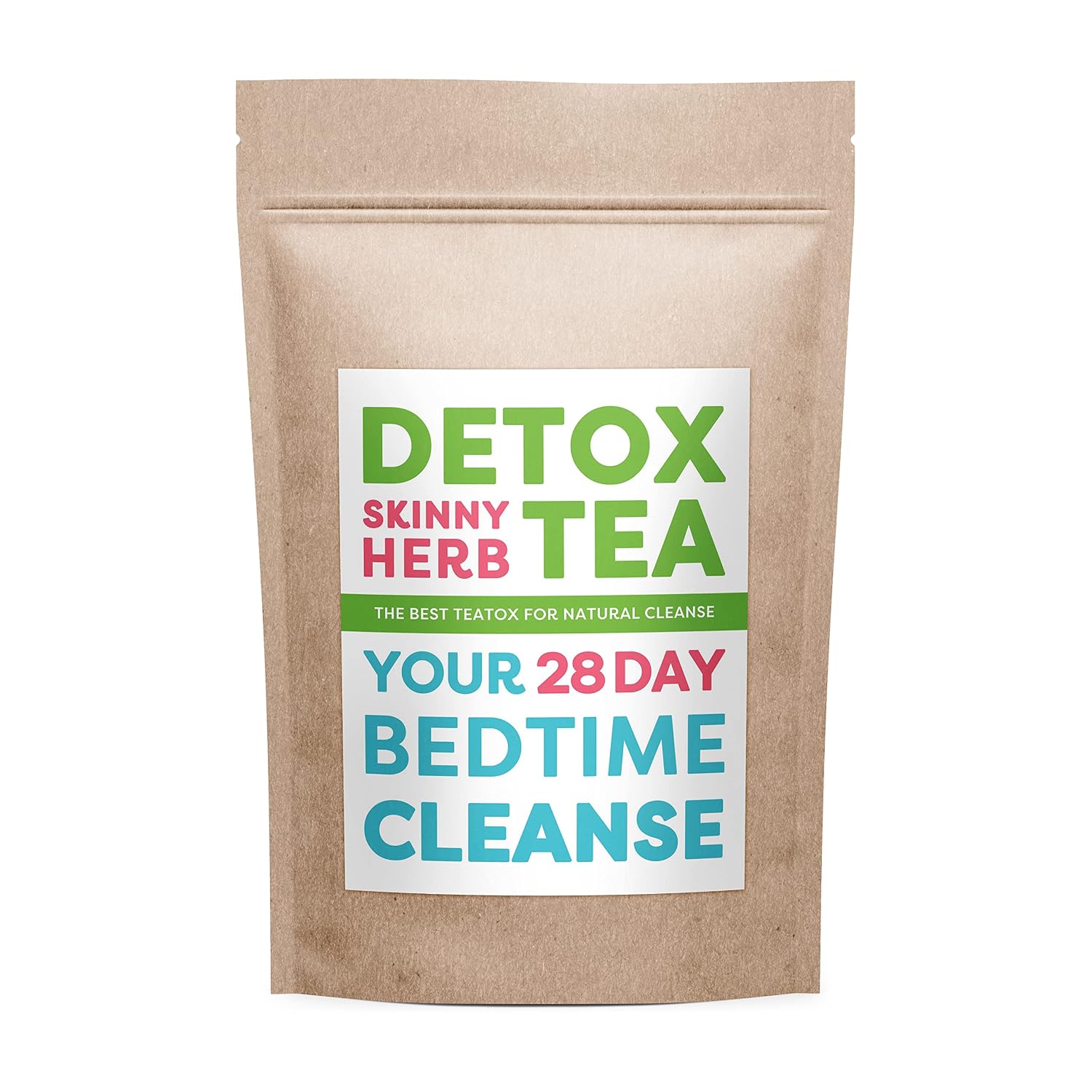 28 Days Bedtime Cleanse Tea: Detox Skinny Herb – Effective Detox Tea, Support Cleanse Tea, 100% Natural
