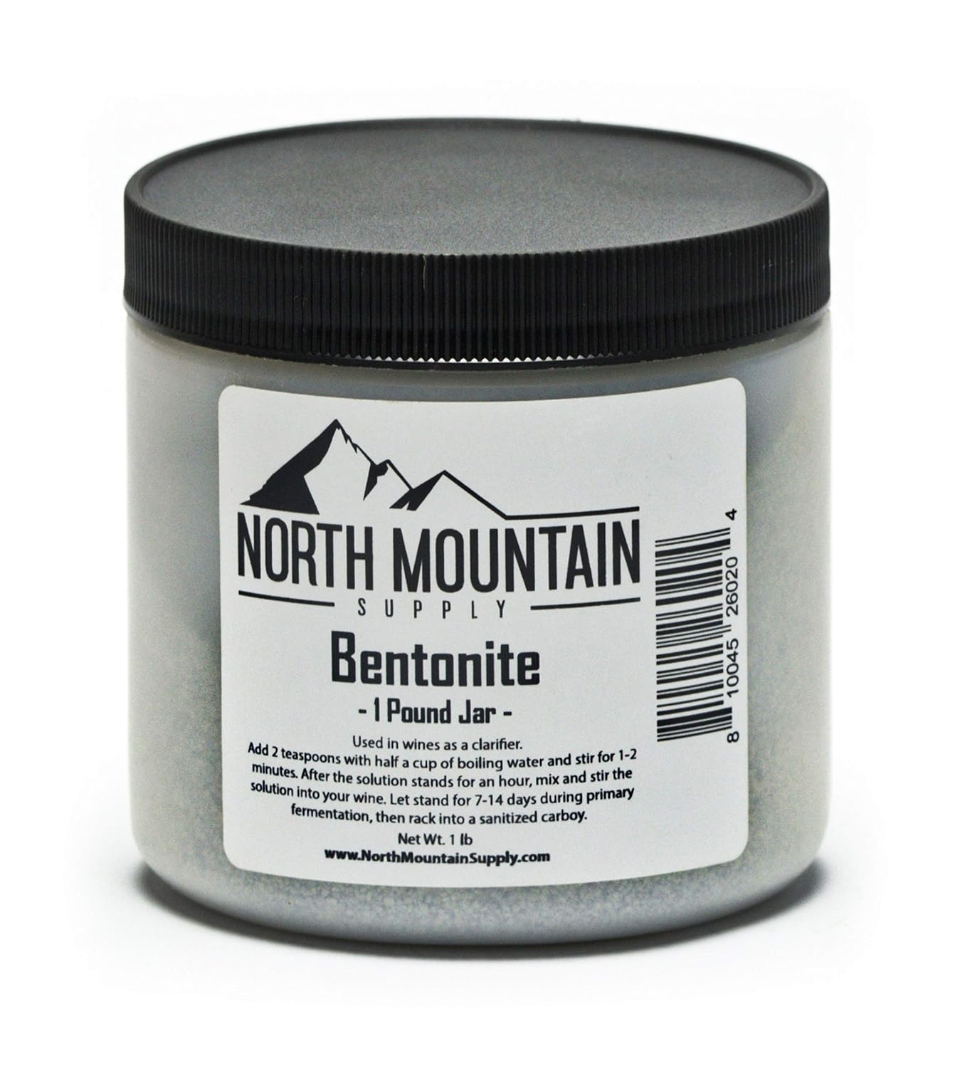 North Mountain Supply – BT-1lb Food Grade Bentonite Clay (1 Pound)