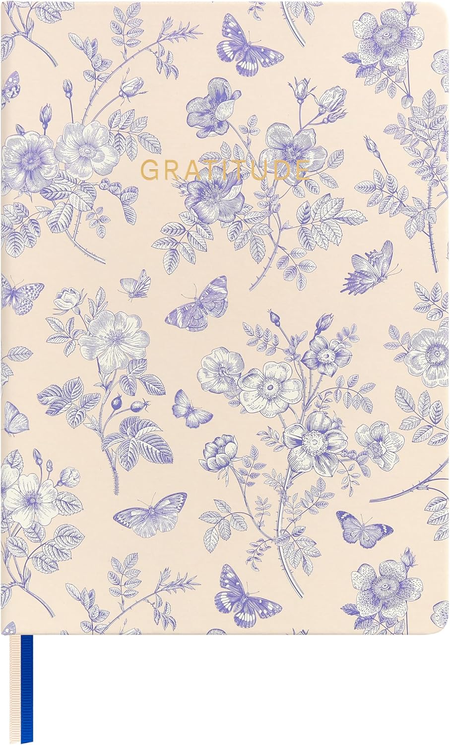 And Per Se Gratitude Journal – 5 Minute Daily Practice for Women with Prompts & Quotes – Undated Mindfulness & Happiness Notebook (Blue Flowers)
