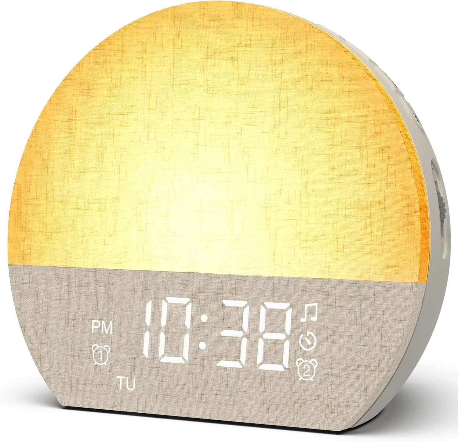 KEPLUG Sunrise Alarm Clock Sound Machine with Dual Alarm for Heavy Sleepers