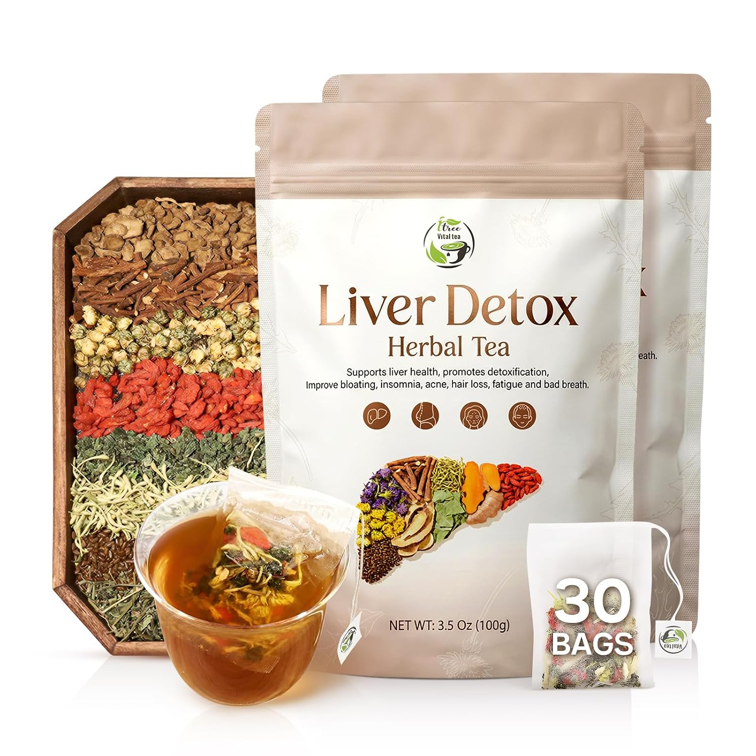 Liver Detox Herbal Tea, Liver Cleanse Detox Tea