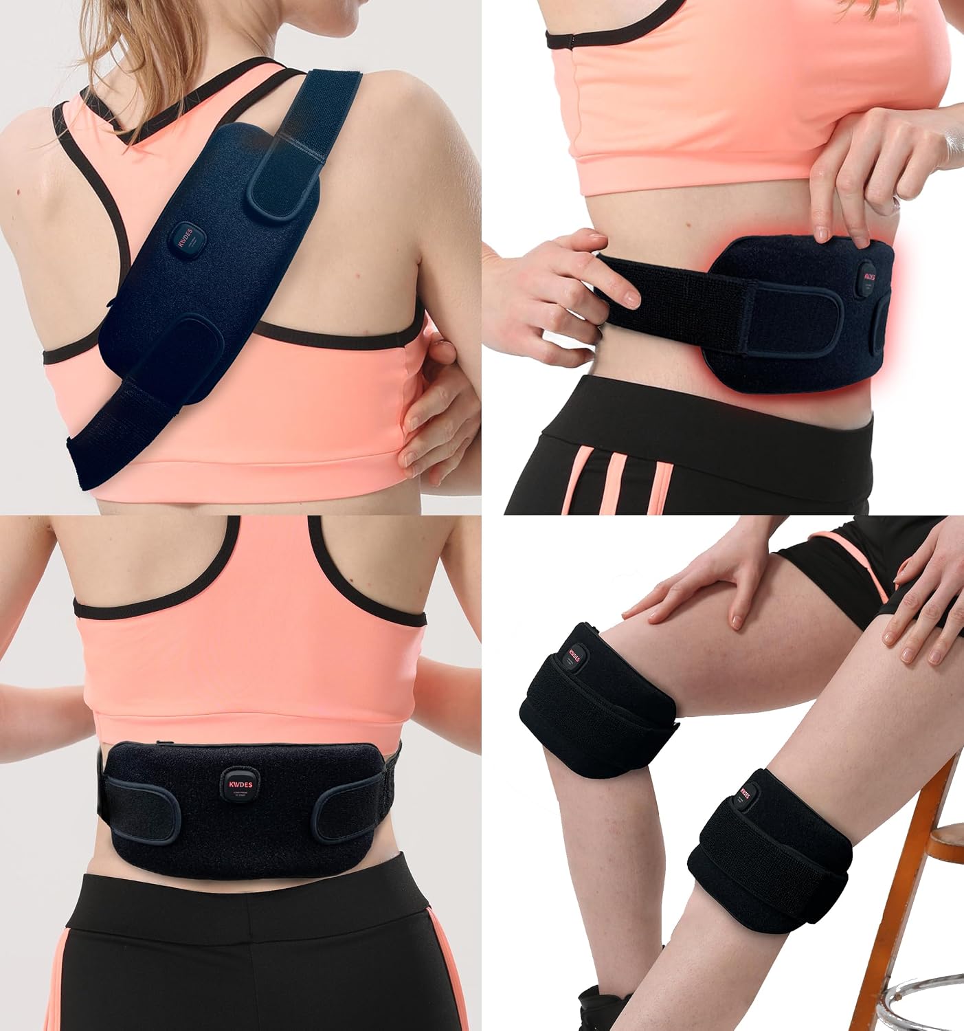 Cordless Heating Pad Rechargeable ，Electric Wearable Heat Pad