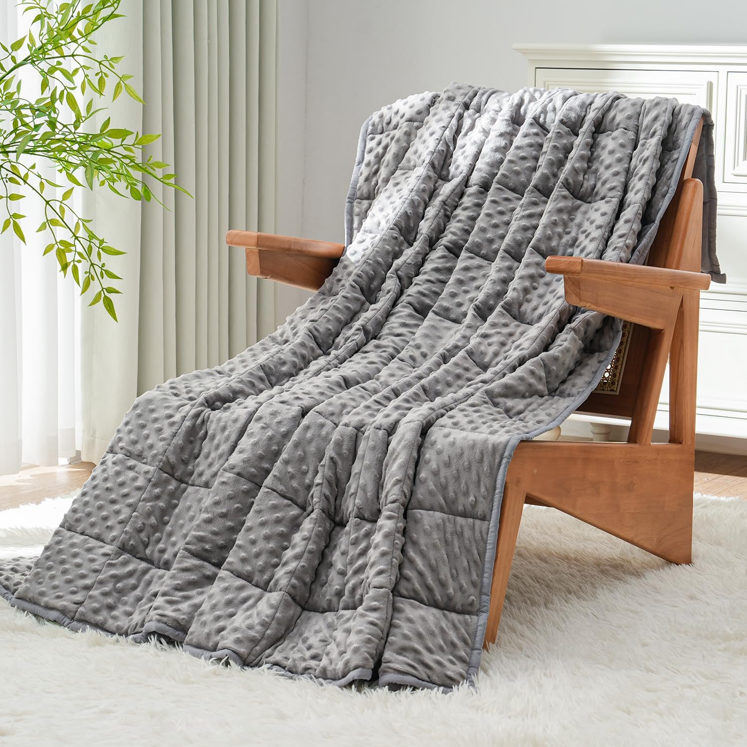 Uttermara Cooling Weighted Blanket for Adults, 20 lbs Queen Size 60″ x 80″